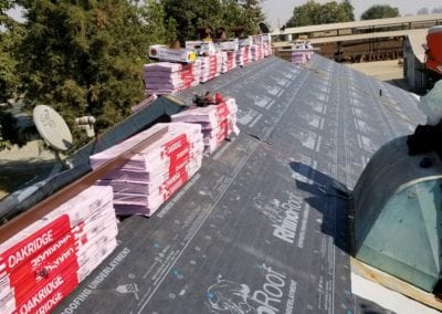 Beginning of a new roof.